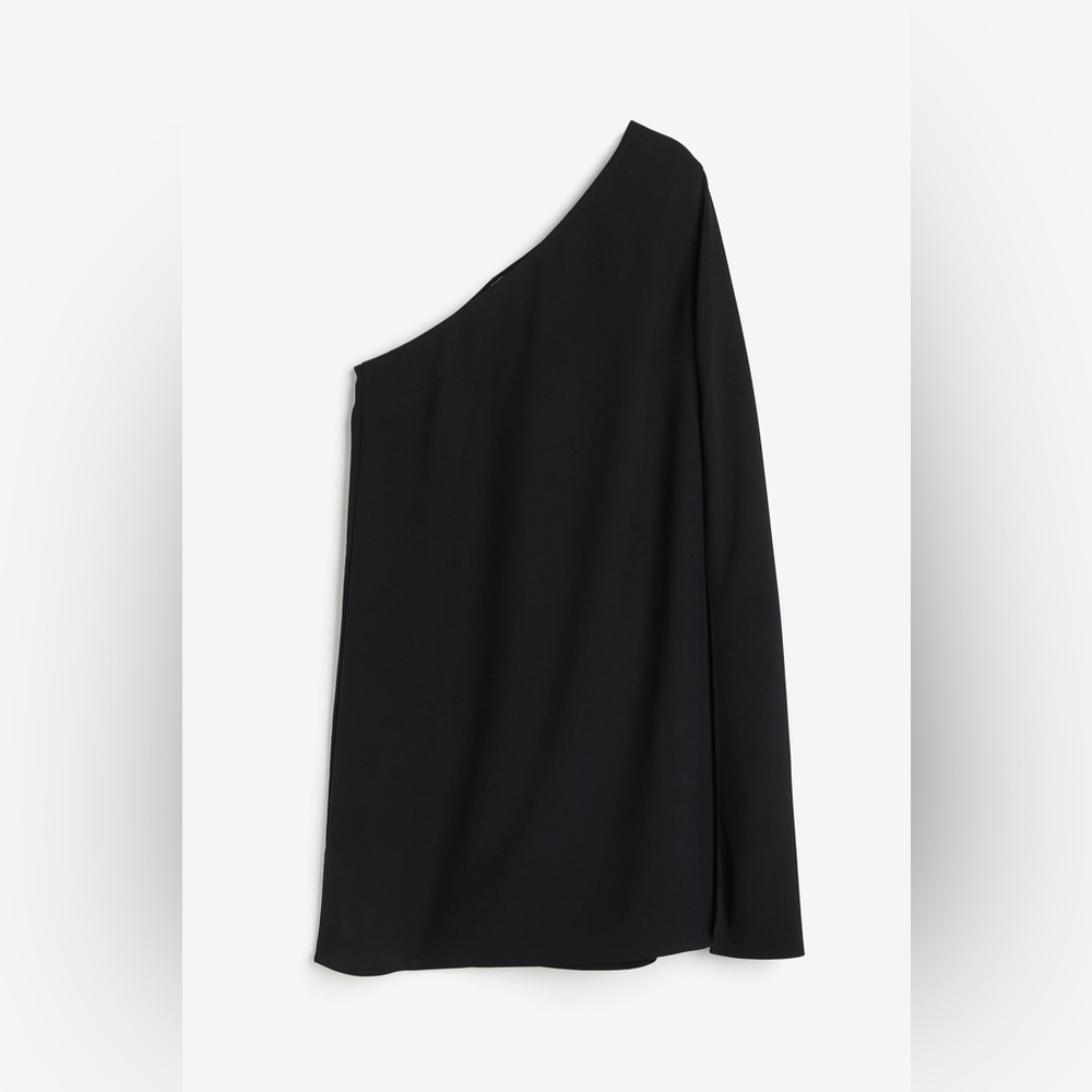H&M One Shoulder Mini Cape Dress